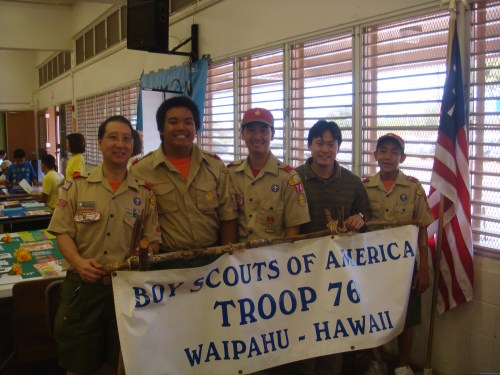 Rep. Jon Riki Karamatsu & Boy Scout Troop 76