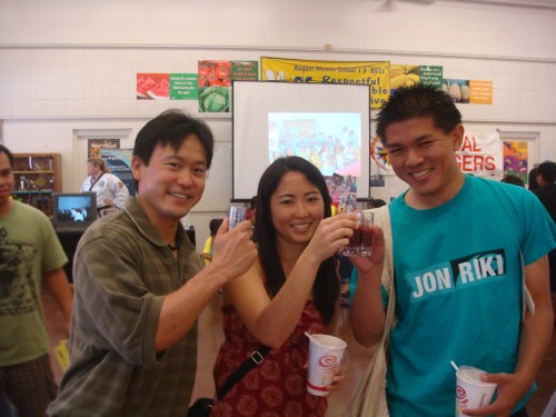 Rep. Jon Riki Karamatsu, Ellen Tengan, and Brandon Lee