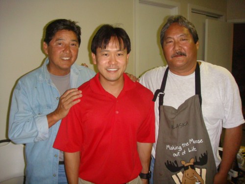 Rep. Jerry L. Chang. Rep. Jon Riki Karamatsu, and Rep. Chang's campaign chair David R. Shiigi