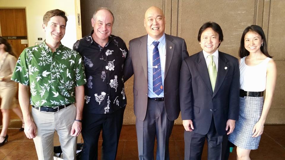 Kauai Prosecuting Attorney Justin Kollar, Hawaii Prosecuting Attorney Mitch Roth, Maui Deputy Prosecuting Attorney Richard Minatoya, Honolulu Deputy Prosecuting Attorney Jon Riki Karamatsu, and Honolulu Deputy Prosecuting Attorney Tricia Nakamatsu .