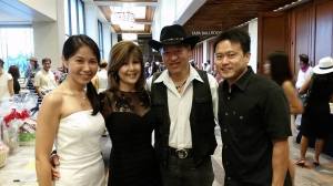 Honolulu Deputy prosecuting Attorney Tricia Nakamatsu, Charlene, Honolulu Prosecuting Attorney Keith M. Kaneshiro, and I at the Hawaii Women's Legal Foundation's 25th Annual Gala Fundraiser 