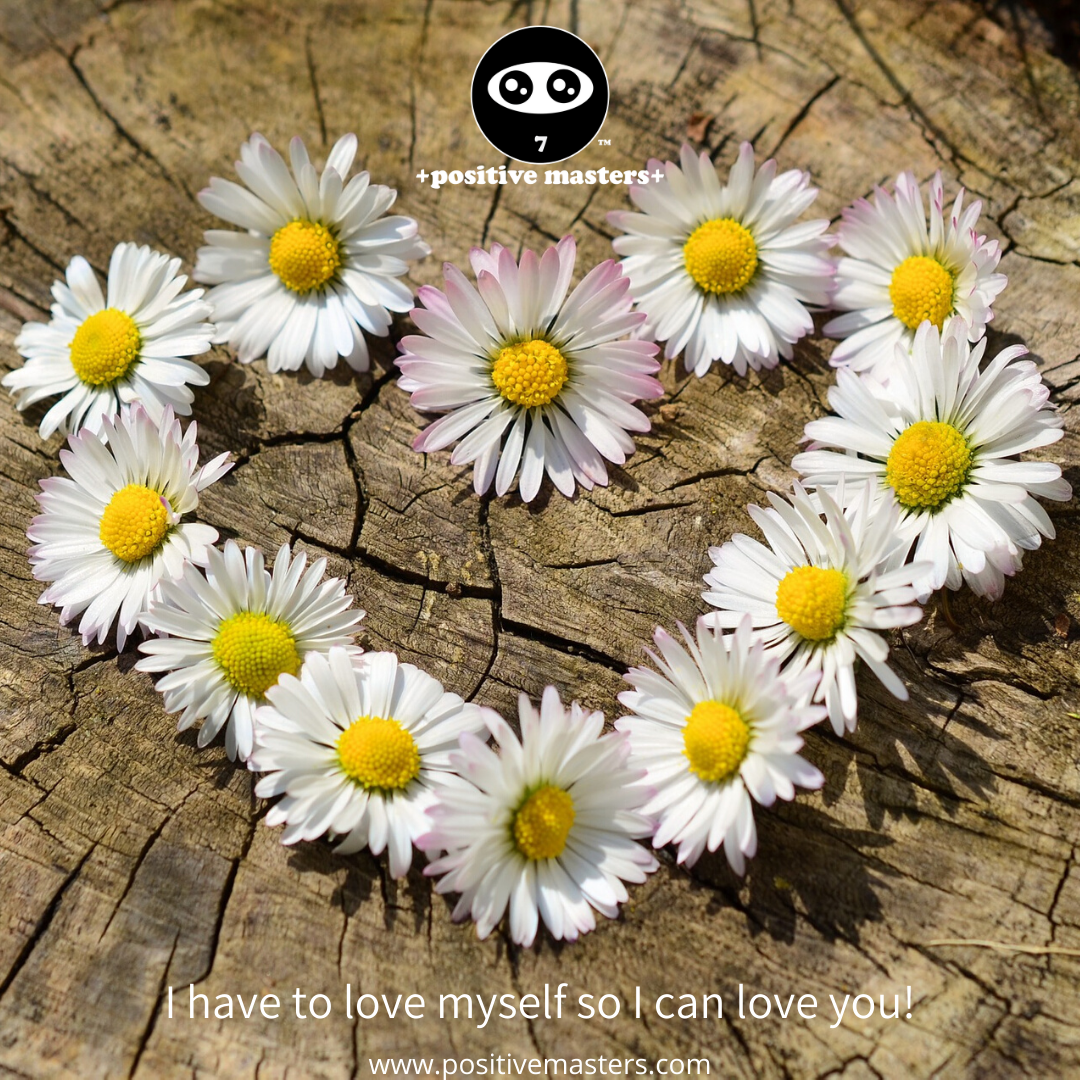 I have to love myself so I can love you! Boost yourself up with self-love, sleep, mindset practices, meditation, self-reflection, nutrients, exercise, knowledge, and skills. When you're powered up, you can fully radiate your love to others!