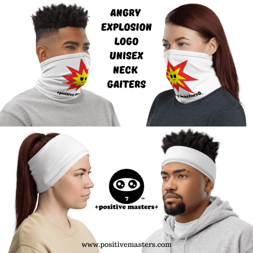 I'm on fire with my Angry Explosion Logo Unisex Neck Gaiter!